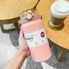 Taza Térmica de Acero Inoxidable de Gran Capacidad con Correa y Popote, de Moda