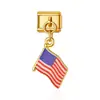 Pulsera Colgante Collar Serie Banderas Nacionales Transfronterizas Módulo Estilo Italiano Corazón Zodiaco Collar Anillo Pulsera