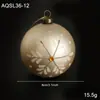 Nuevo Producto Bola de Navidad de 8 cm Color Champaña Polvo Pegajoso Polvo Dorado Adorno Colgante para Árbol de Navidad Retro Colgante Decoración Colgante Arreglo