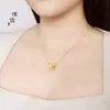 Loja de ouro com ouro de areia borboleta de diamante pingente duplo para orelha acessórios diy colar corrente de pescoço clavícula moda nicho luxo leve