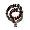 Populares Pulseras Apilables con Cuentas de Candado de Paz de Estilo Chino Nuevo con Diseño de Mariposa de Nicho Estilo Antiguo Pulseras de Puesto de Mercado Nocturno