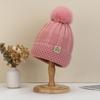 Novo estilo coreano chapéu de lã feminino ins-ins estilo japonês doce all-match pullover cap montando windproof lã forrado lua chapéu de malha