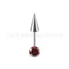 F136 Uña de Hueso de Oreja Cónica Puntiaguda Uña de Tigre Pequeño Demonio Zirconia 5A Aleación de Titanio G23 Joyería para Perforación Cabeza Cónica Puntiaguda Uña de Labio