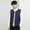 Chaleco de Plumas para Hombre Estilo Nuevo, Ligero Relleno de Plumón de Pato Blanco, Chaleco para Ropa Interior Otoño e Invierno 2026, Chaleco Cálido de Moda para Hombre