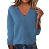 Cárdigan de Punto para Mujer, Chaqueta de Punto para Primavera y Verano, Cárdigan Suéter de Manga Larga, Chaqueta de Temporada Tallas Grandes, Chaqueta Suéter Transfronteriza para Mujer