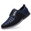 Sapatos masculinos casuais transfronteiriços, sapatos de couro da moda, plus size, com cadarço, em estoque