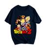 Suéter Pulóver de Manga Corta Estampado de Dragon Ball Anime Comercio Exterior Casual Deportivo Holgado Cuello Redondo Camiseta para Hombre