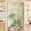 Nova Cortina de Porta de Tecido Série Bambu Estilo Chinês, Bambu Traz Paz, Decoração de Casa Estilo Chinês, Divisória Sem Furos, Fashion