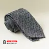 Corbata Elegante con Patrón Retro, Corbata Formal Atada a Mano, Atuendo Formal para Novio de Boda, Corbata Estampada Moda Estilo Hong Kong 8cm