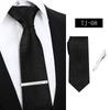Corbata de Negocios a Rayas para Hombre Formal Profesional Roja Azul Atada a Mano Imitación Seda 7.5cm Stock Listo de Fábrica