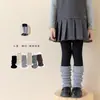 Zapatos Algodón Calentadores de Piernas para Niños Primavera y Otoño Calcetines con Volantes de Cachemira Estilo Coreano Ins Niña Bebé Otoño e Invierno Calcetines Lisos para Pantorrilla