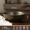 Bol Cerámico Negro Rosqueado Estilo Japonés Gran Capacidad Bol para Ramen Hogar Restaurante Bol para Sopa Resistente a Altas Temperaturas Vajilla Set Venta al por Mayor