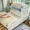 Juego de ropa de cama de tres piezas para dormitorio universitario de algodón, algodón puro, nuevo modelo 2026, sábana individual y funda de edredón, apto para todas las estaciones