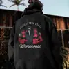 Moletom com Capuz e Manga Longa Masculino para Outono e Inverno, Confortável