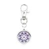 Chaveiro de aromaterapia de moda transfronteiriça oca, caixa de cor multicolorida, pingentes de fabricantes, ornamentos de comércio exterior