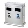 Caja de cubo de basura para clasificación exterior de acero inoxidable propiedad no reciclable ventas Parque protección ambiental interior y exterior Doble tubo pelable