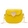 2022 Novos desenhos animados bonito Mini meninas elegantes seis cores Pêssego Coração Ombro Crossbody Bag Bolsa Infantil