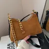 Bolso de Mano Francés Mate Transfronterizo 2026 Otoño/Invierno Nuevo Estilo Moda Retro Bolso de Hombro Único Bolso Cruzado de Gamuza para Viaje