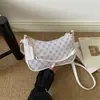 Bolso de hombro grande con estampado estilo coreano para mujer, nuevo modelo 2026, simple y fresco, con cadena, moderno y elegante