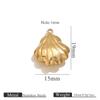 Pendente Pequeno de Concha do Mar Oceânica Vazia Banhado a Ouro PVD Conch Tartaruga Pulseira Acessórios de Joalheria Berloque Charms Atacado