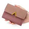 Nueva Cartera para Mujer Estilo Coreano Simple Cartera de Mano para Chica Billetera para Monedas de Estudiante Portatarjetas Cartera Corta para Mujer