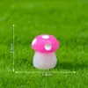 Terrario de musgo, accesorios de resina de hongos brillantes en miniatura, decoraciones DIY para jardinería y paisajismo, adornos de escritorio en miniatura