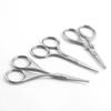 Tijeras de nariz de fábrica de 3.0 pulgadas, tijeras para barba gruesa, tijeras de belleza para maquillaje de cejas pequeñas, tijeras para cejas y pestañas postizas