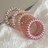 Lindo y Fresco Goma para el Cabello de Cable de Teléfono para Niñas, Nueva Cuerda para el Cabello Versátil y Duradera de Verano con un Toque de Alta Gama, Accesorio para el Cabello sin Marcas