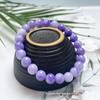 Pulseira de Pedra de Quartzo Jade roxo verde seco 8mm pulseira fornecimento para transmissão ao vivo atacado modelo 10 yuan barraca pequeno fresco Feminino