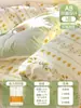 Lençol de Cama Descartável Urso Morango de Algodão Capa de Edredom Fronha Roupa de Cama de Viagem Hotel Essenciais de Viagem Conjunto de Quatro Peças