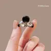 Pinza para el Cabello de Calavera Alta Estilo Retro Maillard Pinza de Garra Pequeña Francesa 2026 Nuevo Pinza Lateral de Felpa Accesorios para el Cabello de Mujer