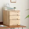Caja de Almacenamiento de Escritorio Cerradura de Madera Maciza Retro Tipo Cajón Armario de Almacenamiento Dormitorio Oficina Gabinete Utilidad A4 Madera