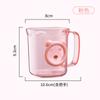 Taza para Cepillo de Dientes Taza para Enjuague Bucal de Alto Valor Cromático Un Juego de Tres Tazas Dentales para el Hogar de Pareja con Cepillo de Dientes