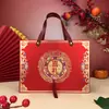 Sacolas de Presente para Banquete de Aniversário, Sacolas Tote de Lembrancinha de Aniversário, Caixas de Presente para Inauguração de Casa, Embalagem de Presente para Casamento Chinês, Espessado