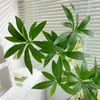 Plantas Verdes Artificiais de Banyan de Pedra d'Água Realistas de Alta Qualidade Plantas Falsas Decoração de Mesa para Sala de Estar Interna Flores Artificiais Decorações de Flores Falsas
