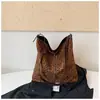 Bolsa Feminina Ruien Moda Estampa de Leopardo 2026 Nova Retro Grande Capacidade Bolsa Tote para o Dia a Dia Bolsa de Ombro Único Transversal