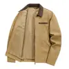 Venda Direta da Fábrica Jaqueta Masculina Gola Lapela Solta Business Casual Lavada Jaqueta de Trabalho Jaqueta Transfronteiriça Top