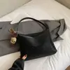 Bolso Retro Esmerilado para Viajes Diarios para Mujer 2025 Nuevo Otoño e Invierno Versátil Bolso Tote de Moda Bolso Cubo para Hombro/Axila