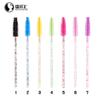 Ruixianghui varilla de cristal cepillo de ojos desechable para pestañas cepillo sólido en espiral para cejas peine para pestañas herramientas de maquillaje venta al por mayor