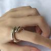 Anillo Cruzado de Línea Minimalista para Mujer, Moda Vintage, Diseño de Nicho, Anillo Abierto Nuevo, Anillo para Dedo Índice, Moderno
