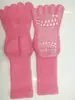 Calcetines de Cinco Dedos Antideslizantes de Media Pantorrilla para Mujer de Otoño e Invierno al por Mayor Calcetines de Yoga Pilates Deportivos Profesionales de Algodón para Mujer