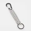 Llavero de Supervivencia al Aire Libre Llavero Trenzado de Paracord Anillo Llavero Colgante de Paracord Llavero de Paracord