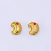 Pulseira Colar Pingente de Contas da Sorte com Zircônia Incrustada em Ouro Estilo Antigo Acessórios de Joias Fofos DIY Venda por Atacado