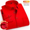 Venta Directa de Fábrica Camisa Cálida para Hombre Invierno Terciopelo Engrosado Cuadros Manga Larga Tallas Grandes