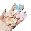 Pinza para el pelo de gatito linda linda Pinza para el flequillo delantera de mujer Pinza para el pelo roto Accesorios para la cabeza para niños para el verano