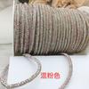 Tiras de Pedrería con Adhesivo, Accesorios para Joyería DIY, Cordón de Perlas, Joyería de Tubo Redondo, Accesorios para Ropa, Cuerda de Pedrería