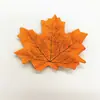 Explosões transfronteiriças da Amazon 8cm plantas simuladas de folha de bordo 50 unidades por pacote, adereços para cena de foto de casamento