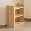 Estantería de Madera Maciza Estante de Almacenamiento Sala de Estar de Pie Simple Infantil Librero Hogar Multicapa Dormitorio Estudiante Oficina Almacenamiento