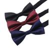 Homens Bow Tie Casamento Noivo Melhor Homem Terno Camisa Borgonha Preto Britânico Estilo Coreano Laço