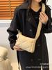 Bolsa de inverno de grande capacidade para mulheres 2023 nova jaqueta acolchoada de algodão bolsa nicho losango Crossbody Bolsa tote bolsa nas axilas